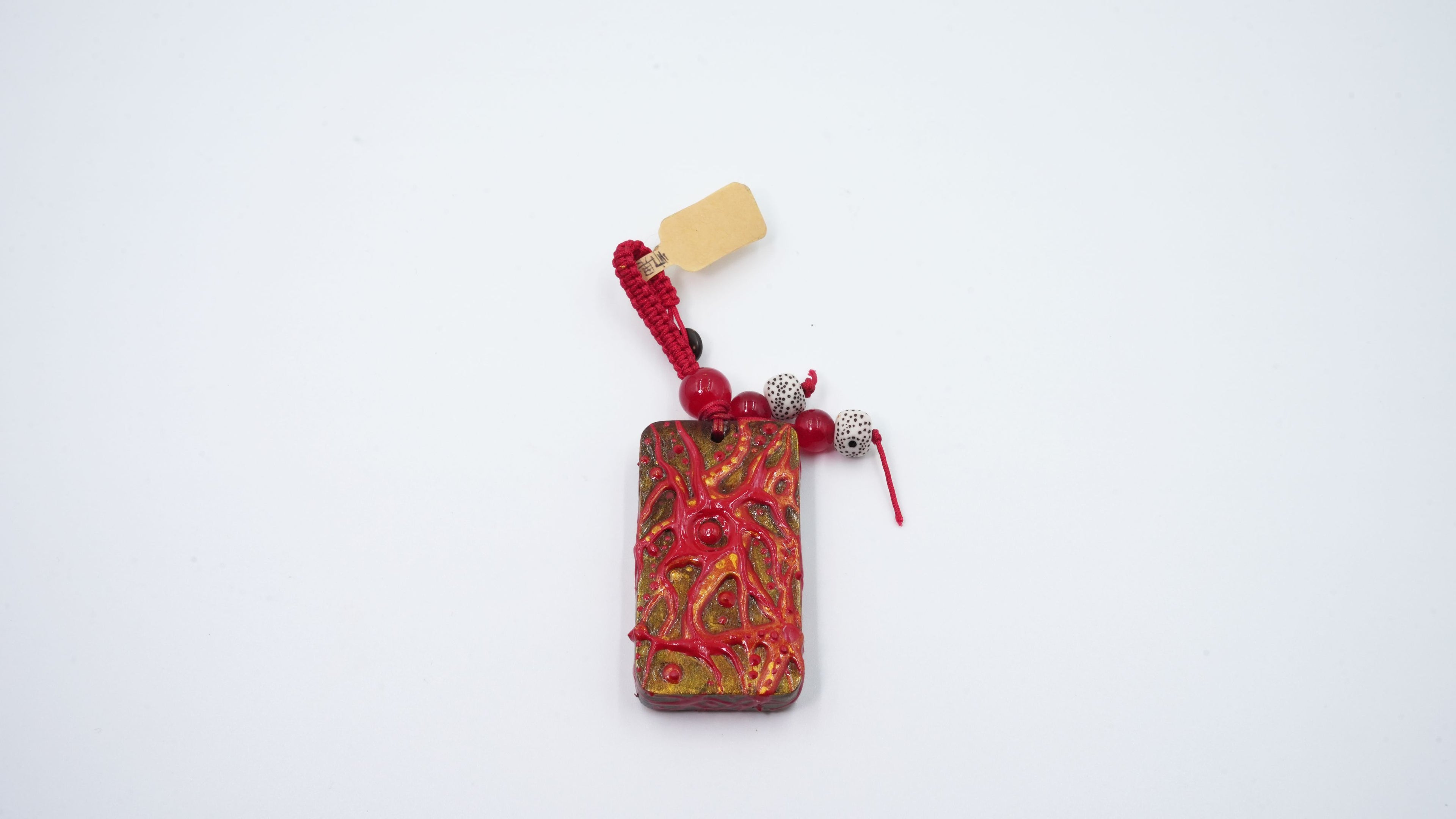 Hand-Painted Sandalwood Energy Charm