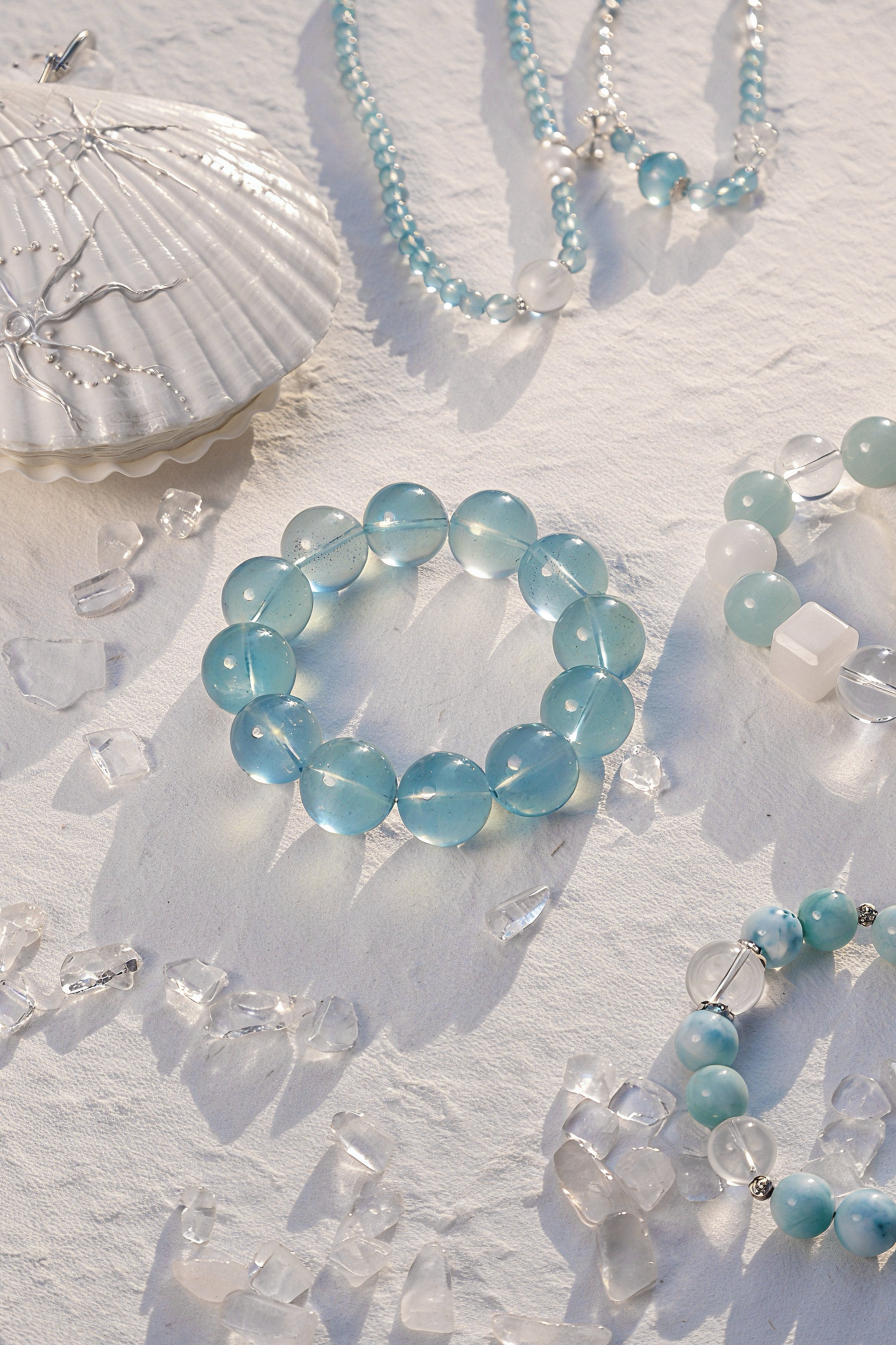 Aquamarine Rock Crystal