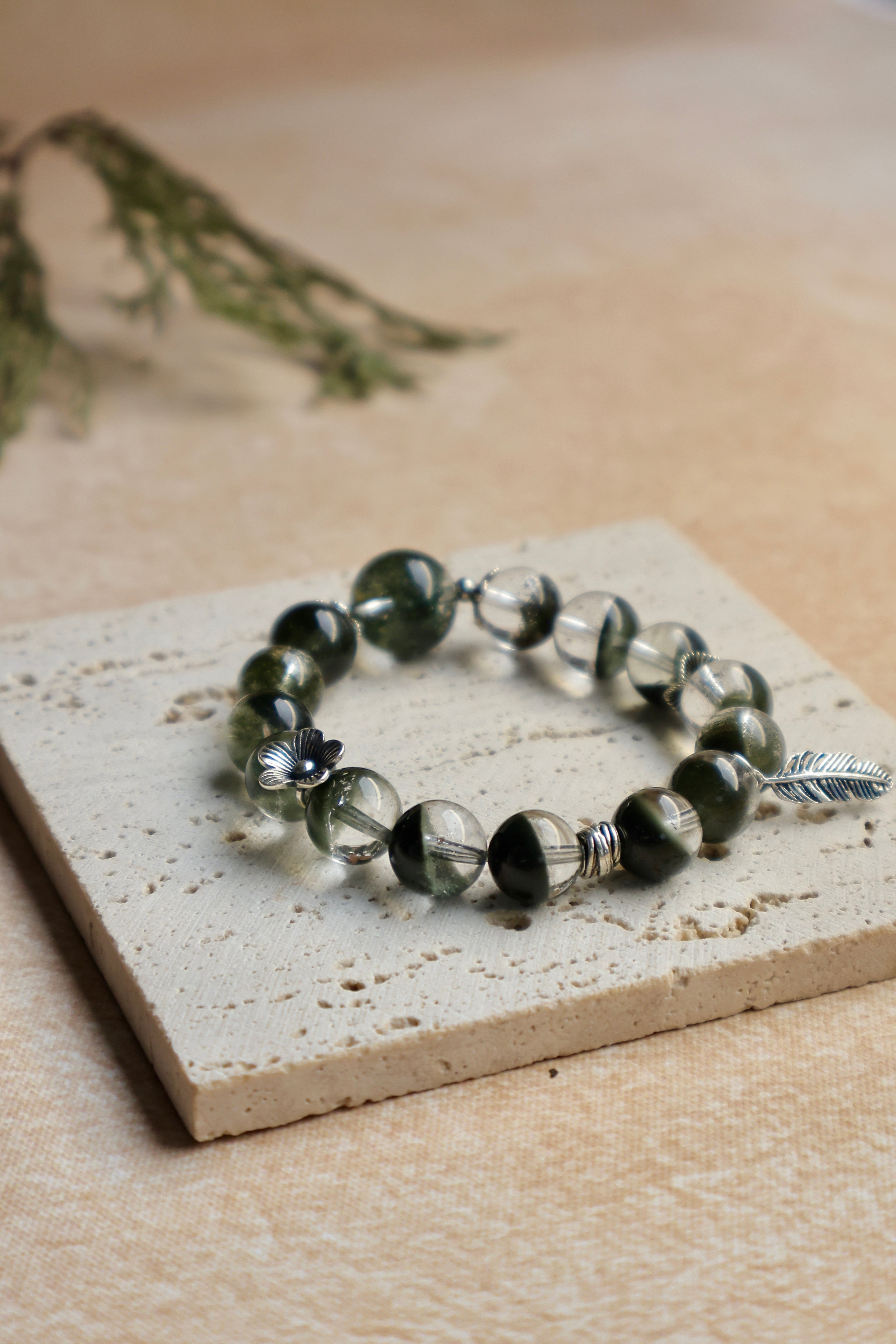 Green Phantom Quartz Bracelet