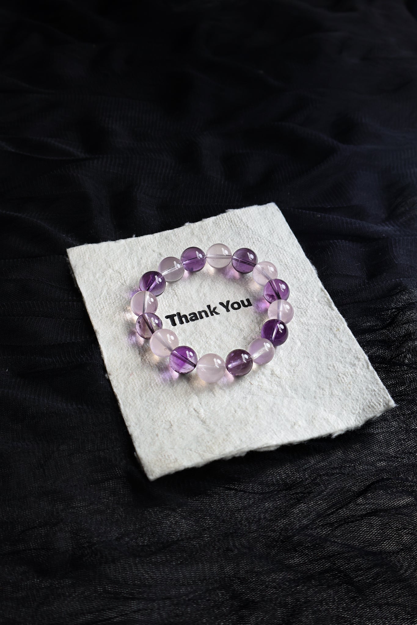 Amethyst & Rose Quartz Bracelet