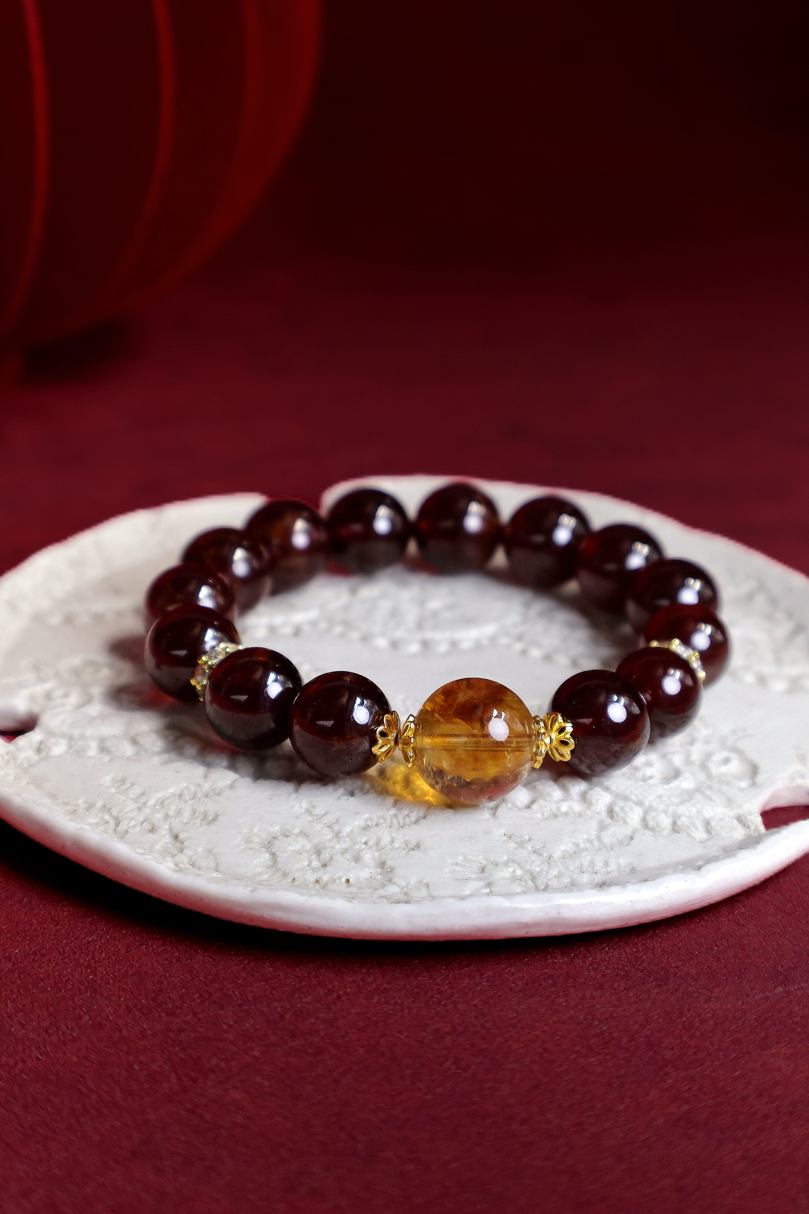 Garnet and Citrine Bracelet