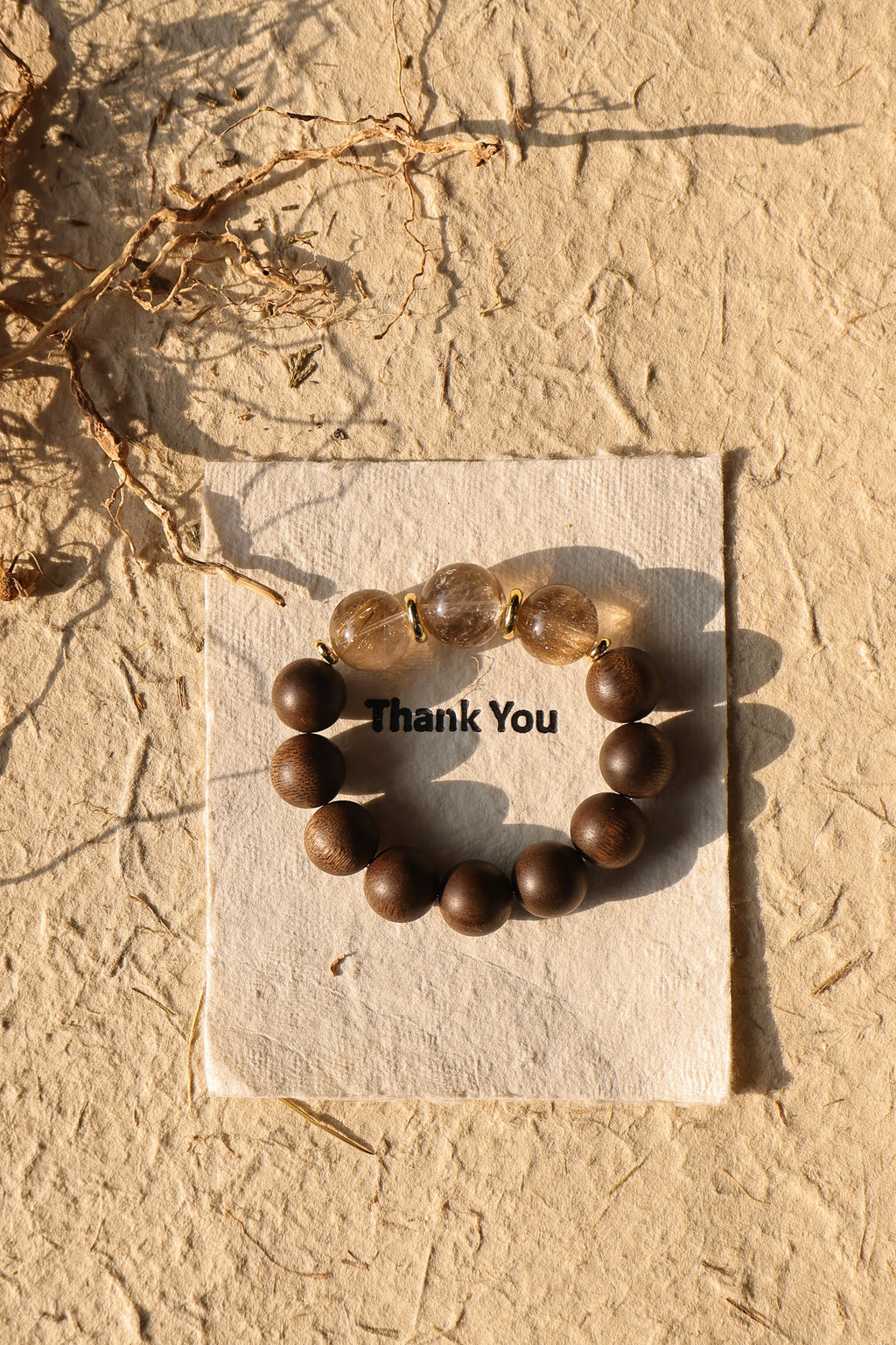 Sandalwood Rutilated Quartz