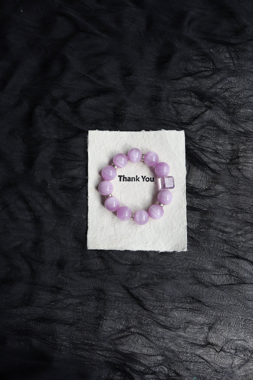 Kunzite with Amethyst bracelet