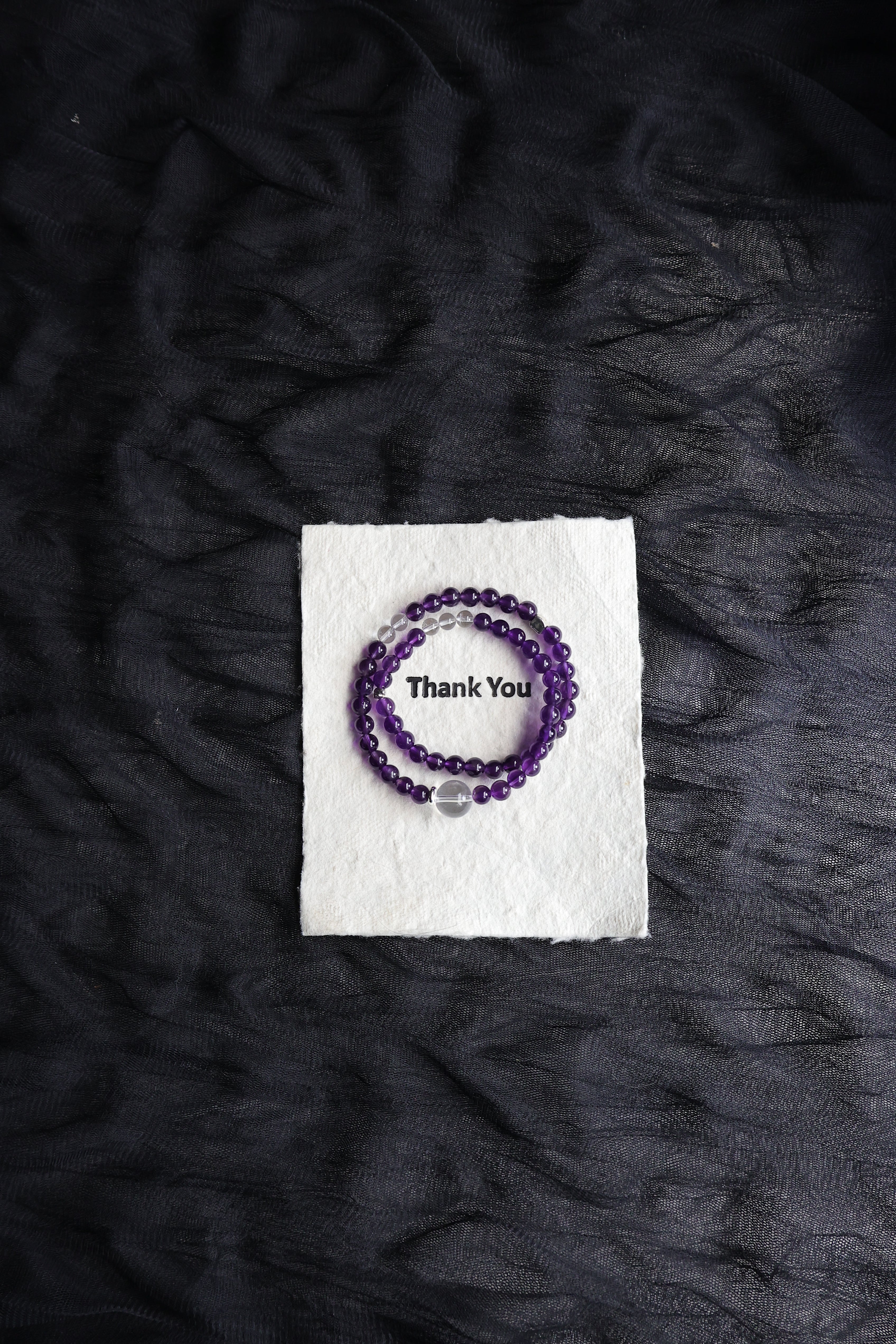Uruguayan Amethyst Two-Layer Bracelet