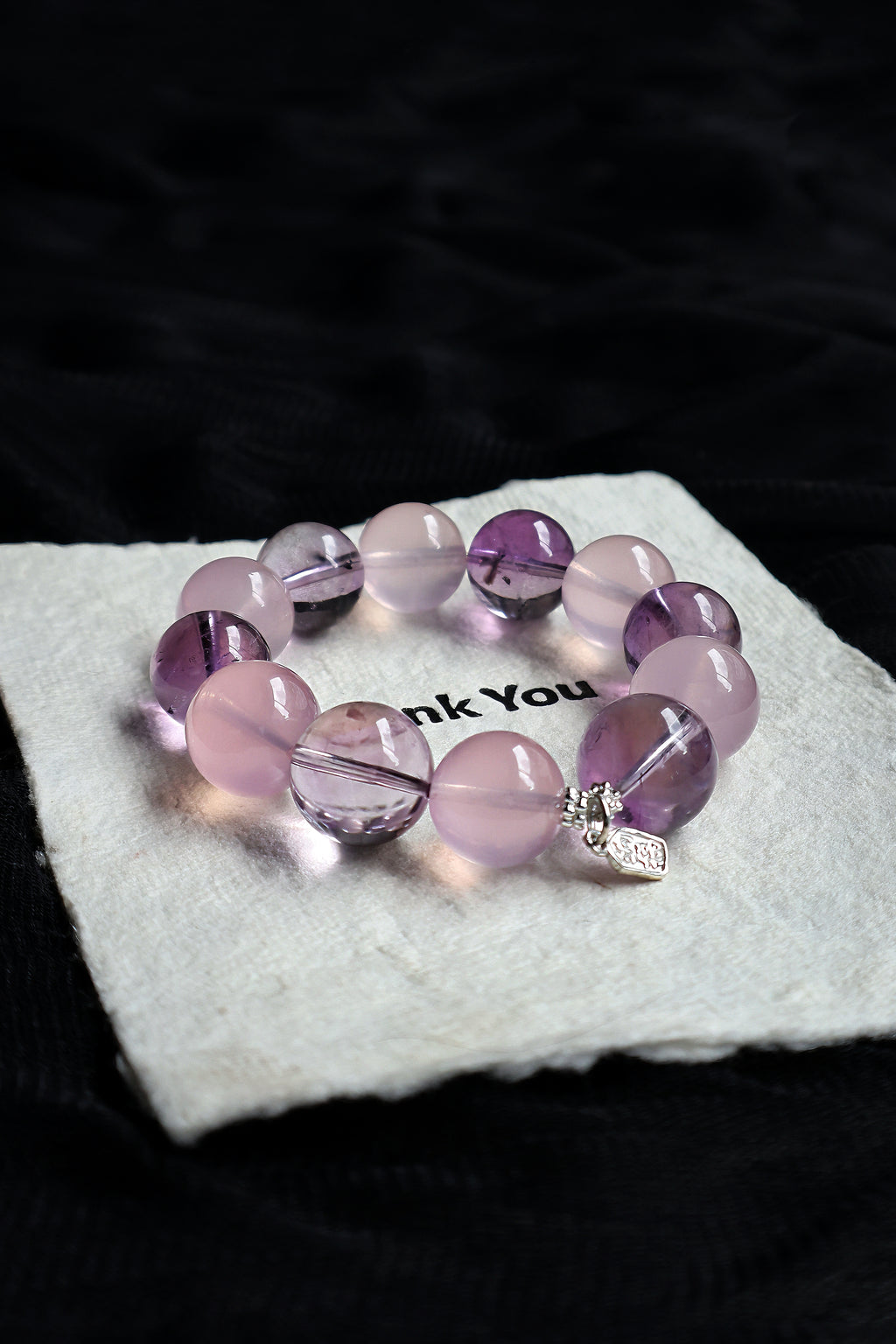 Bolivian Amethyst & Rose Quartz Bracelet