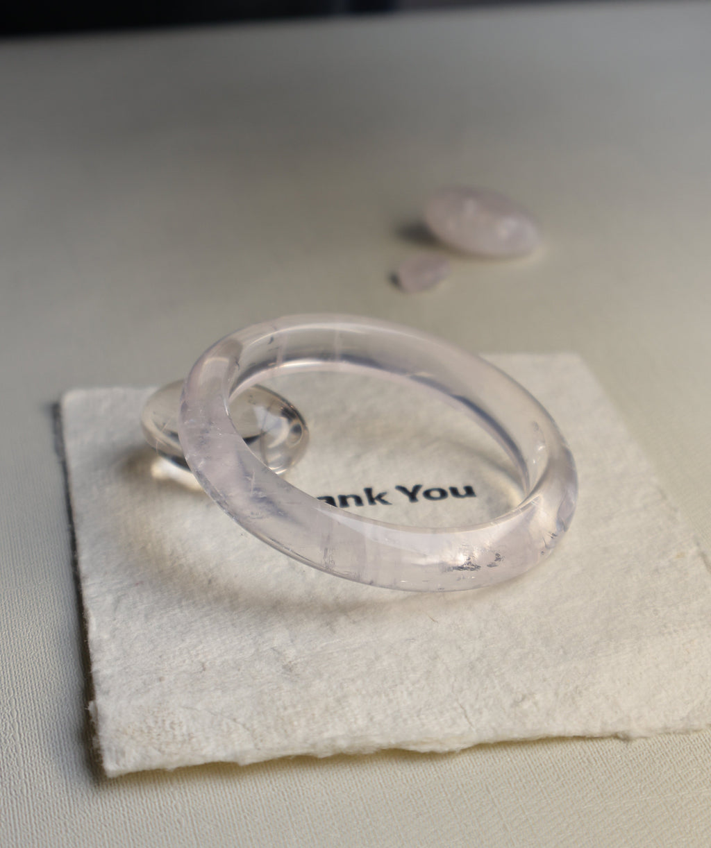 Rose Quartz Bangle