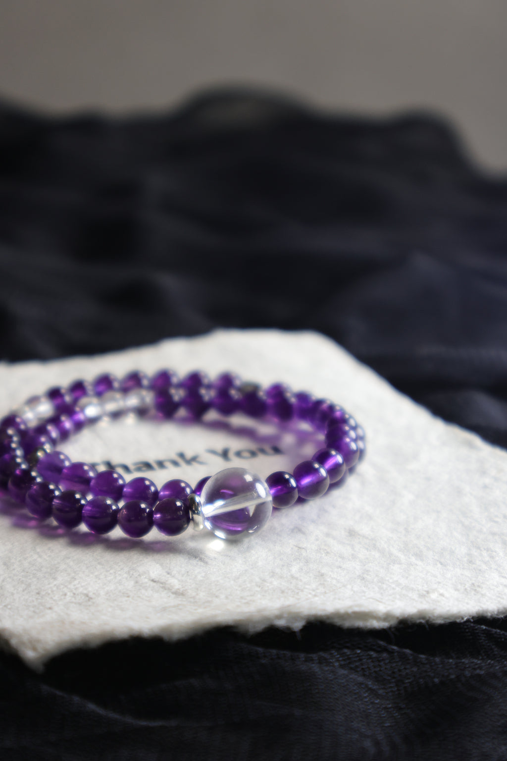 Uruguayan Amethyst Two-Layer Bracelet