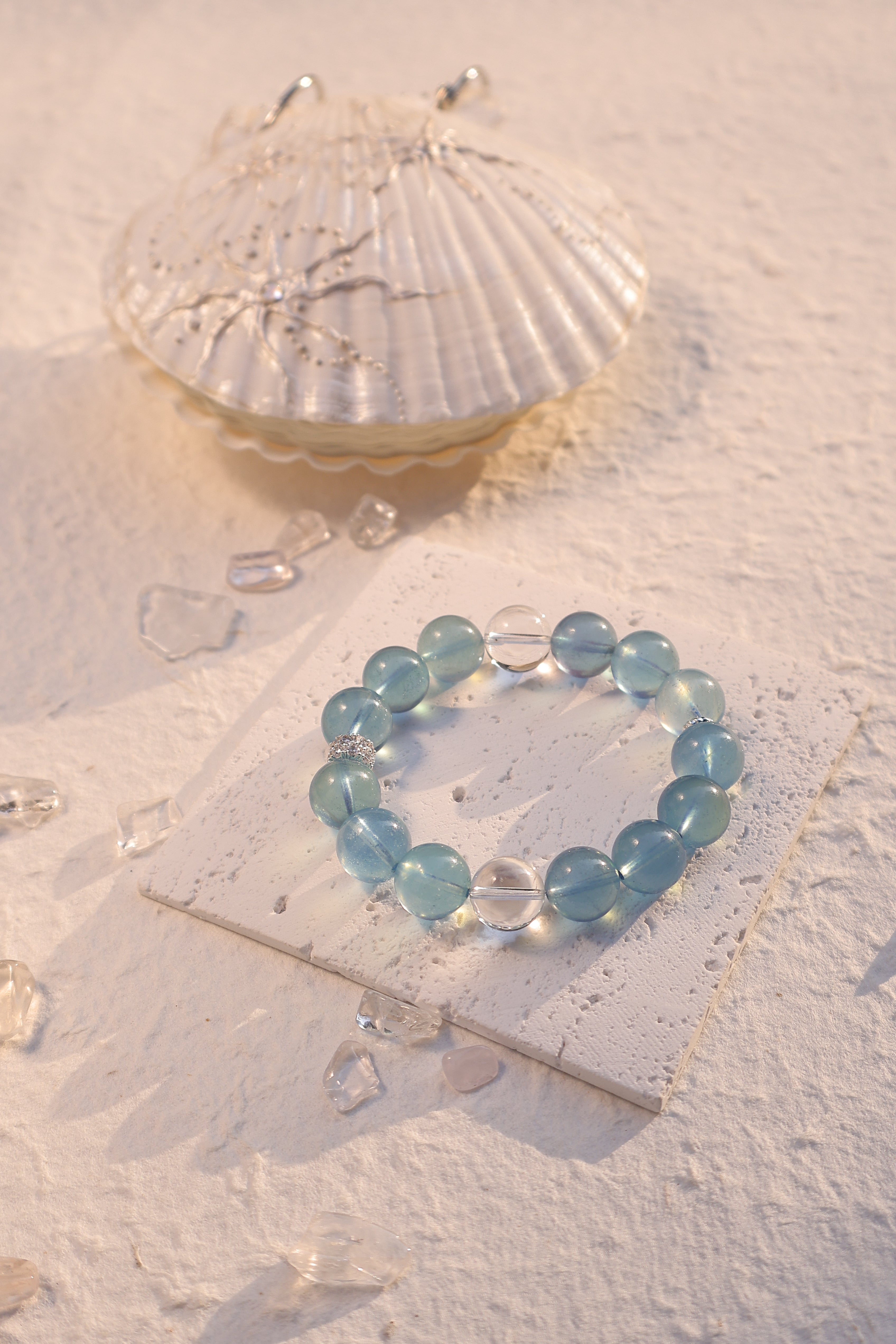 Aquamarine Rock Crystal