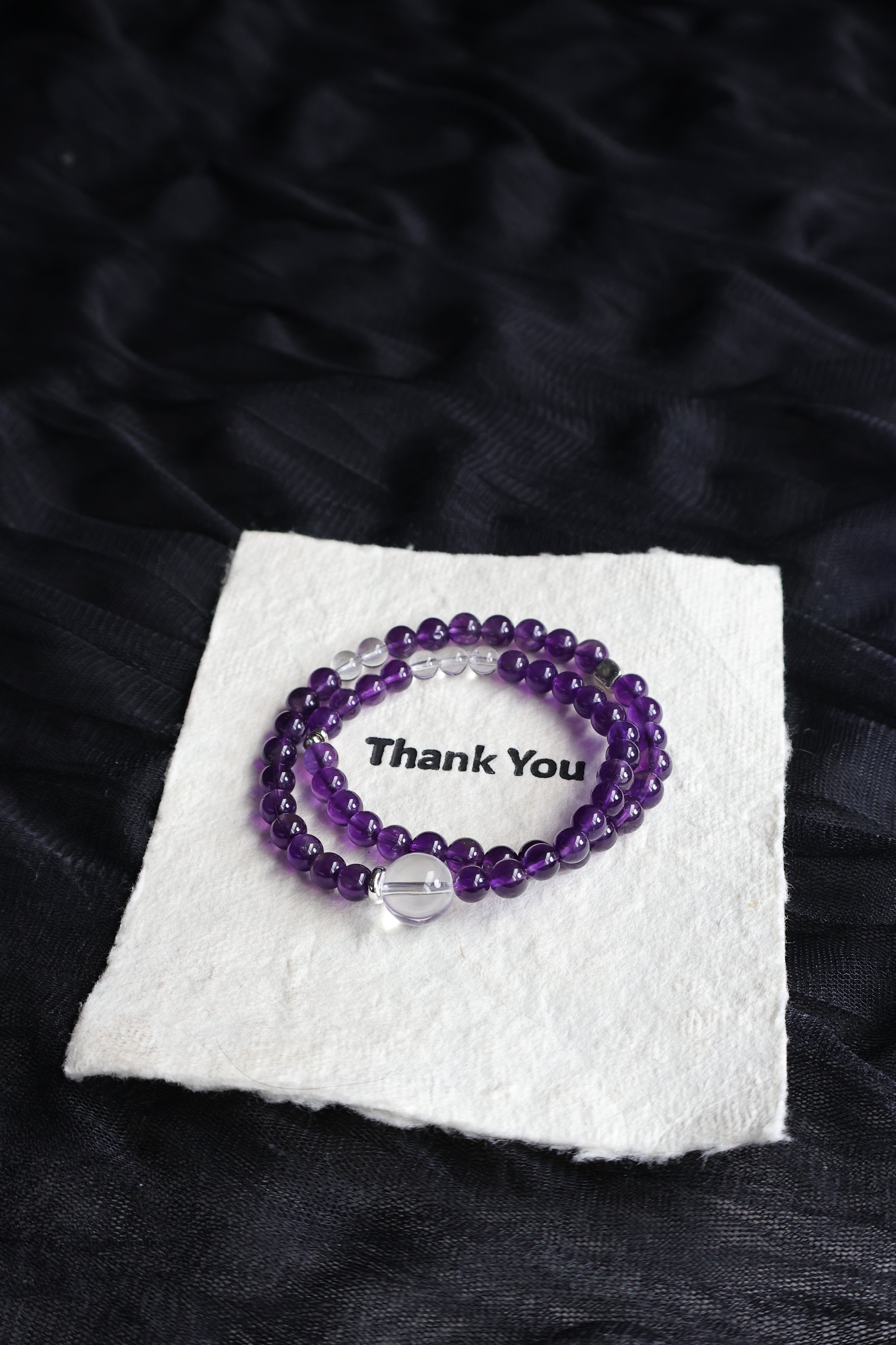 Uruguayan Amethyst Two-Layer Bracelet