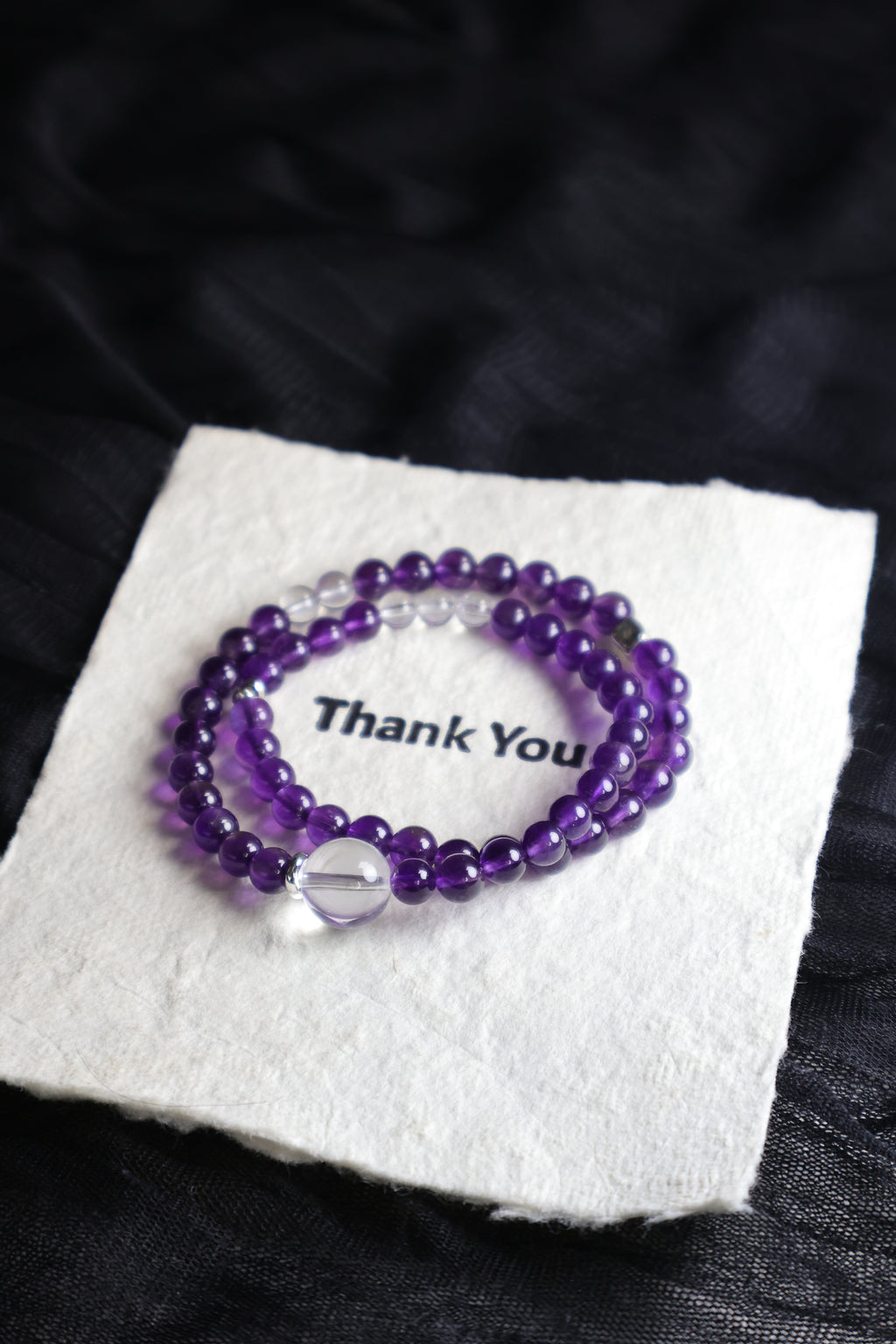 Uruguayan Amethyst Two-Layer Bracelet