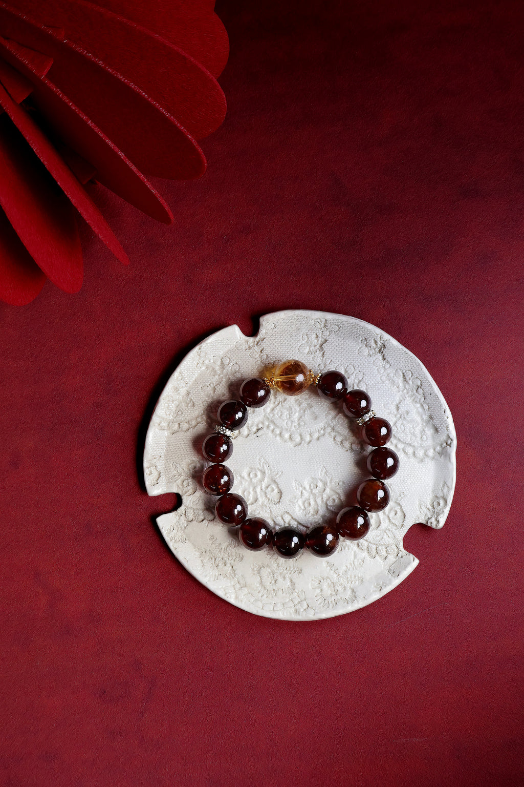 Garnet and Citrine Bracelet