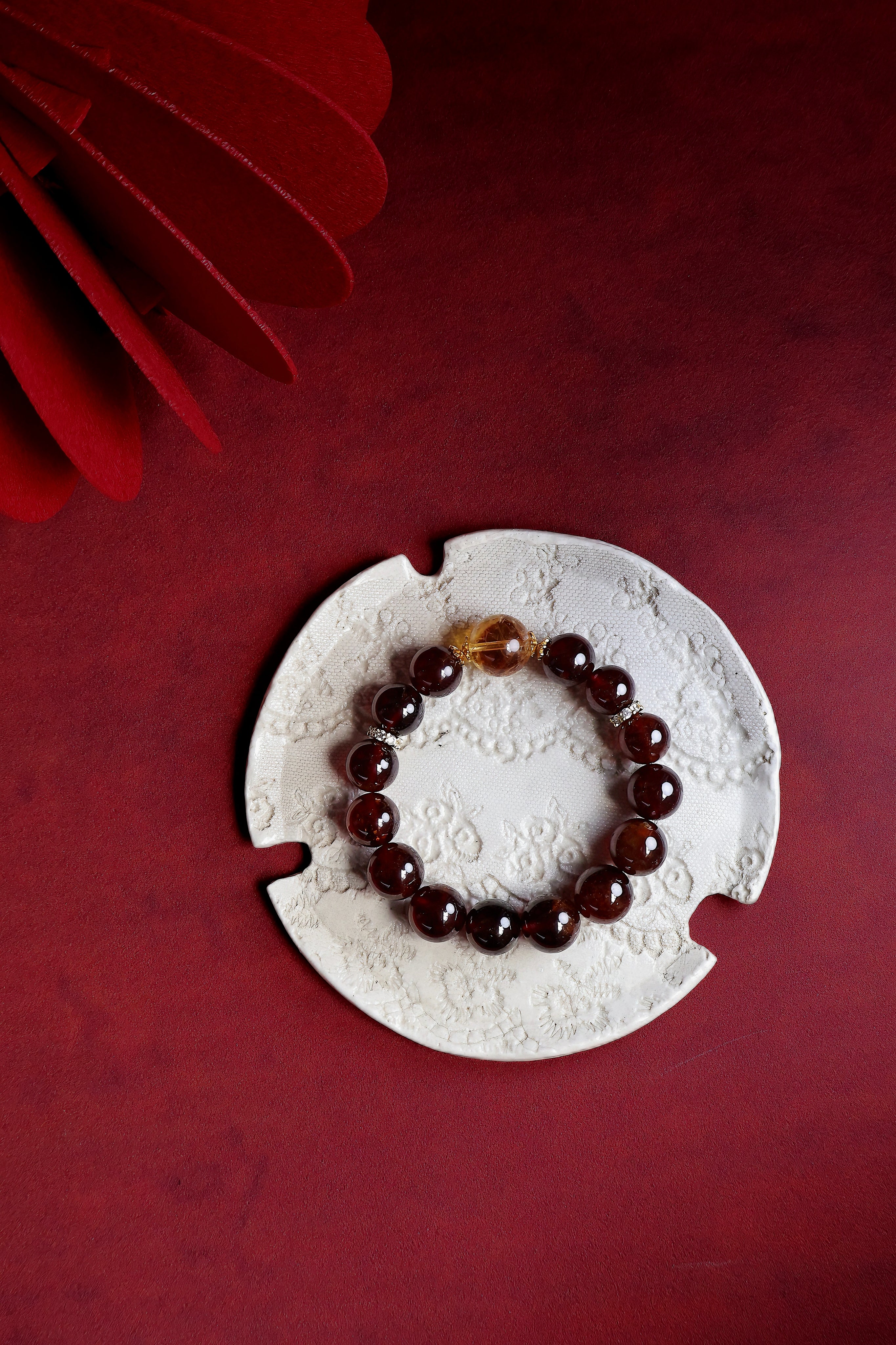 Garnet and Citrine Bracelet