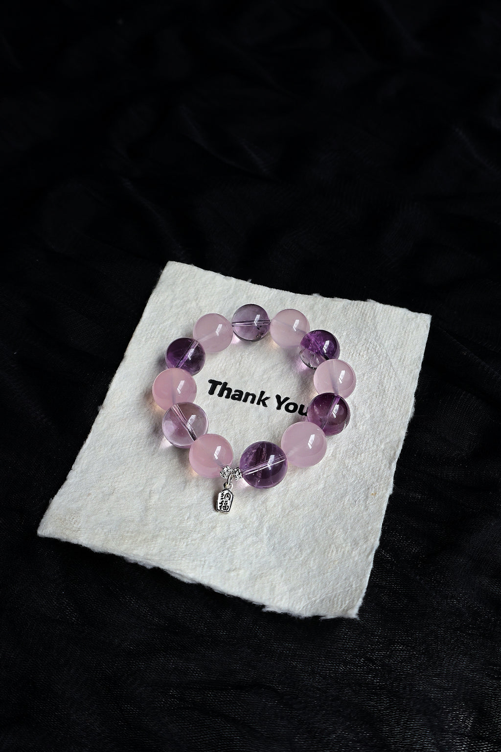 Bolivian Amethyst & Rose Quartz Bracelet