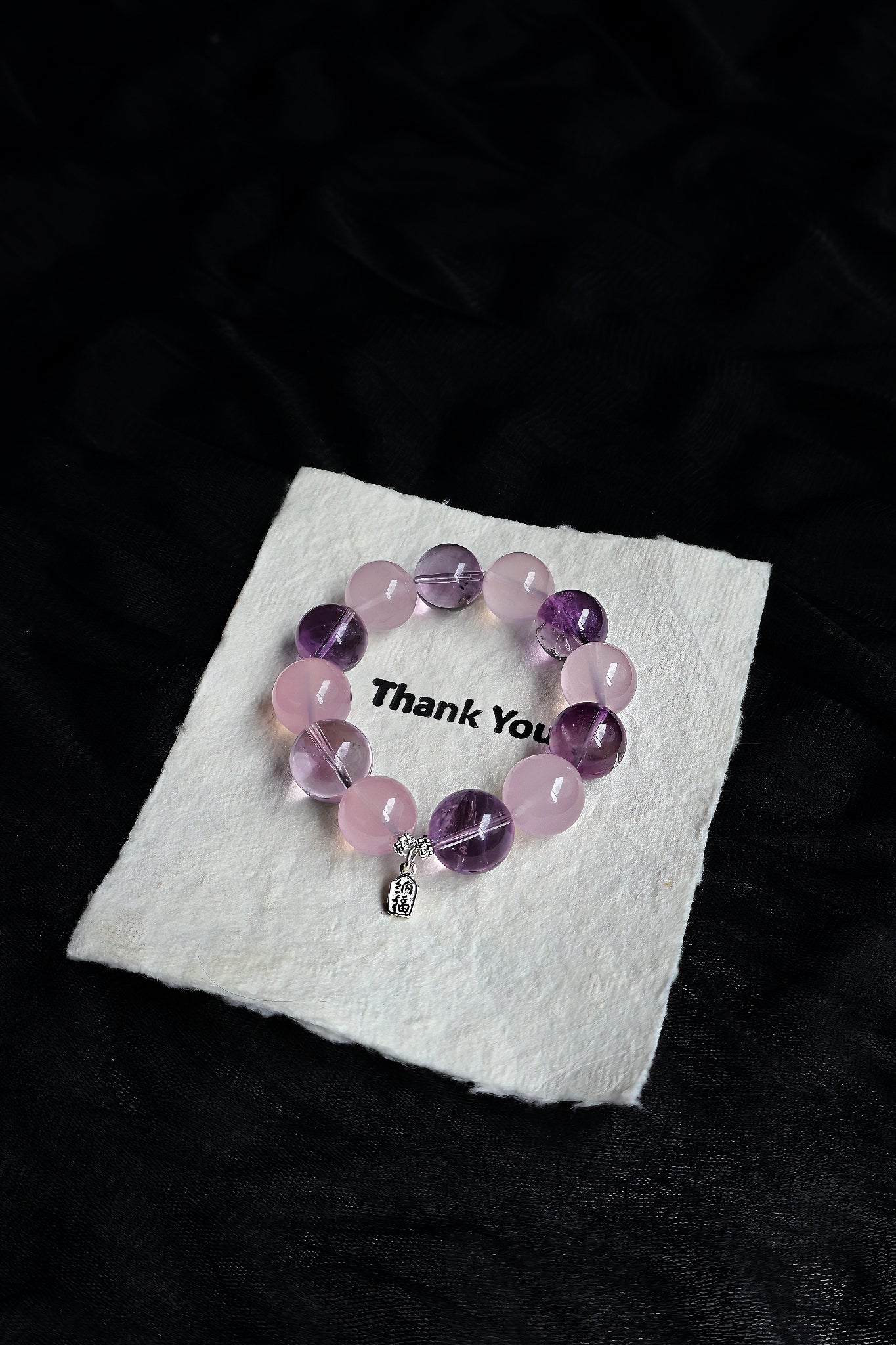 Bolivian Amethyst & Rose Quartz Bracelet
