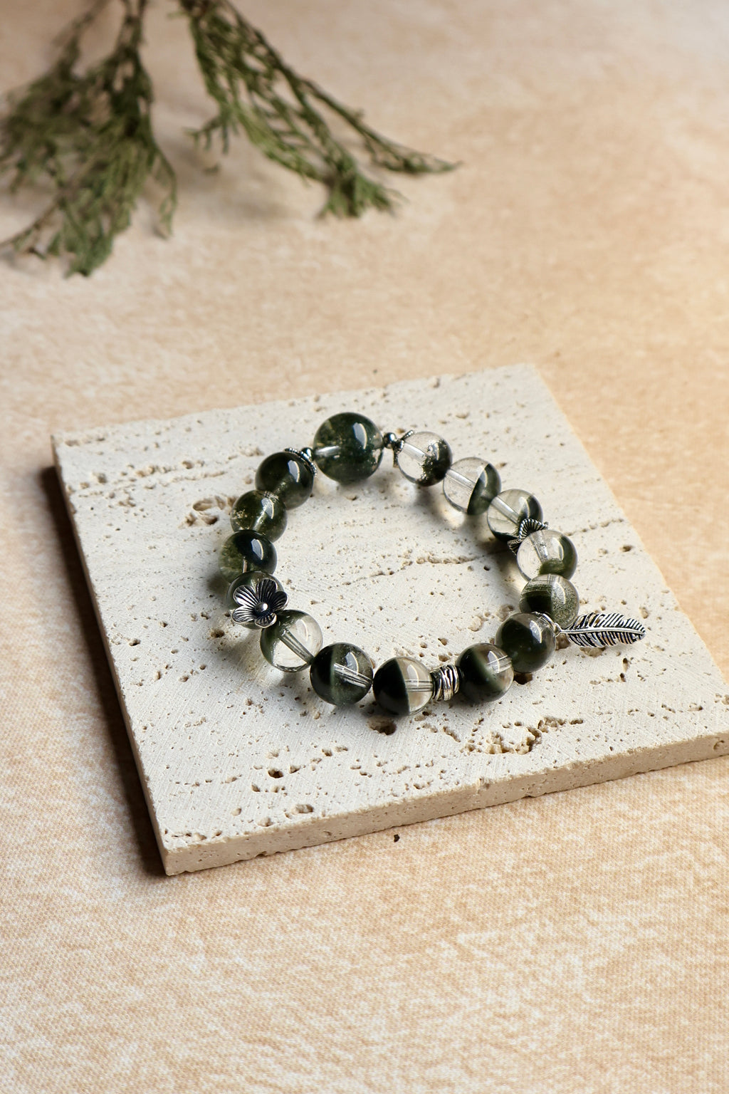 Green Phantom Quartz Bracelet