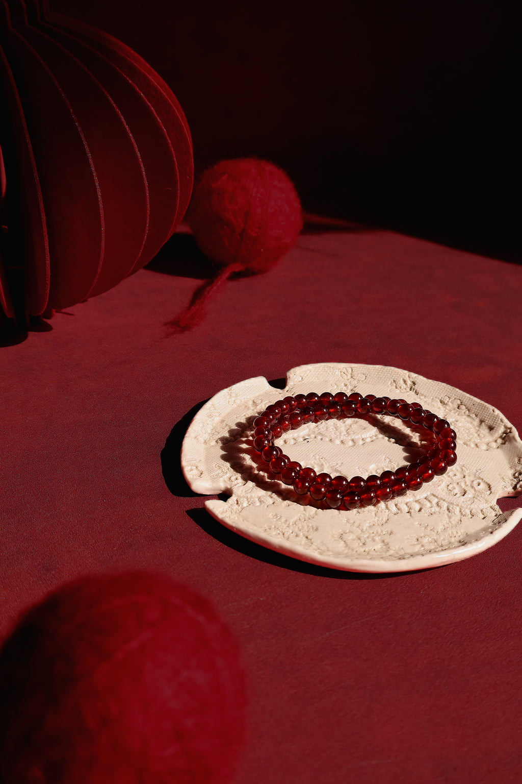 Double-Wrap Garnet Bracelet