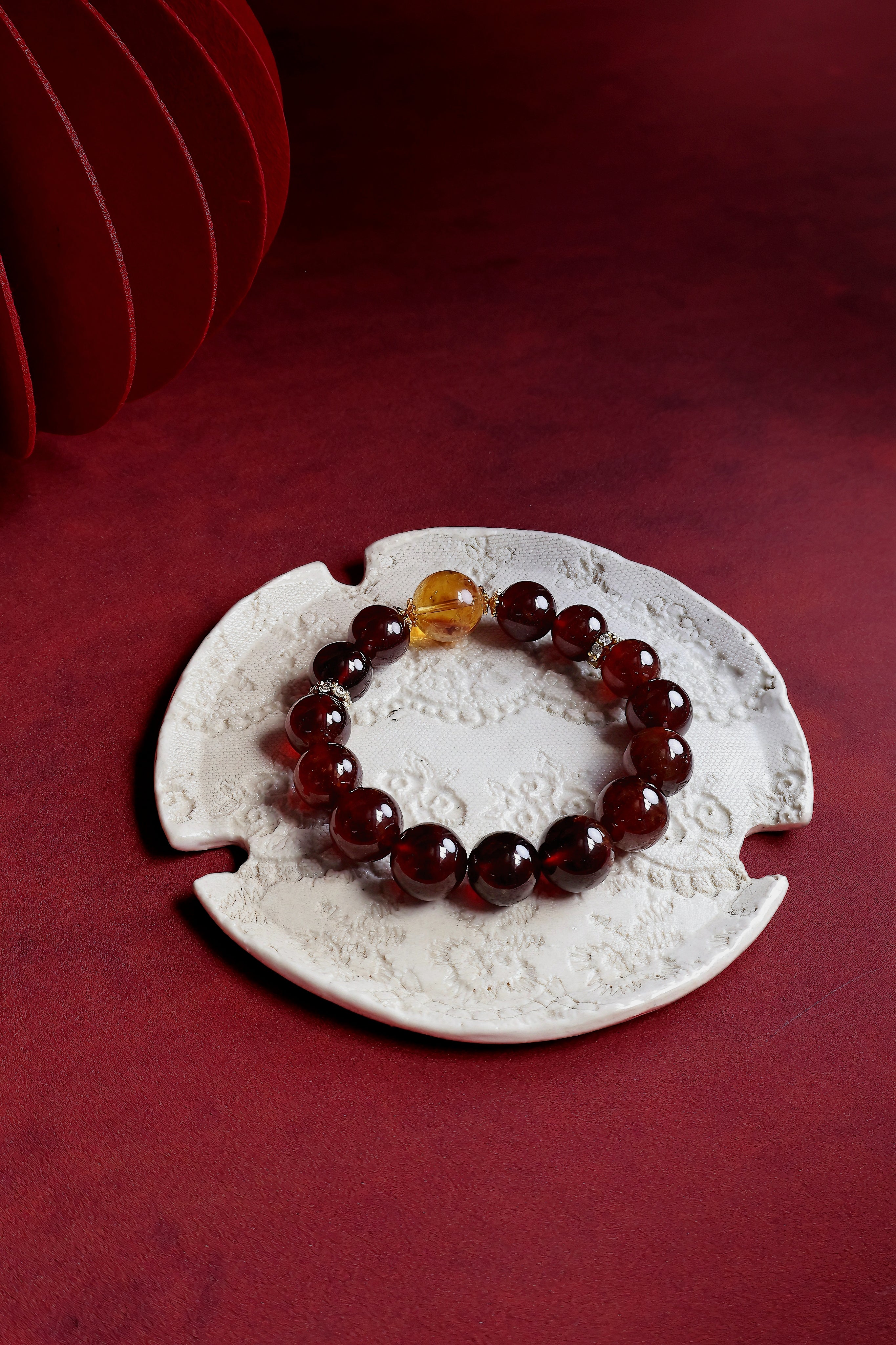 Garnet and Citrine Bracelet