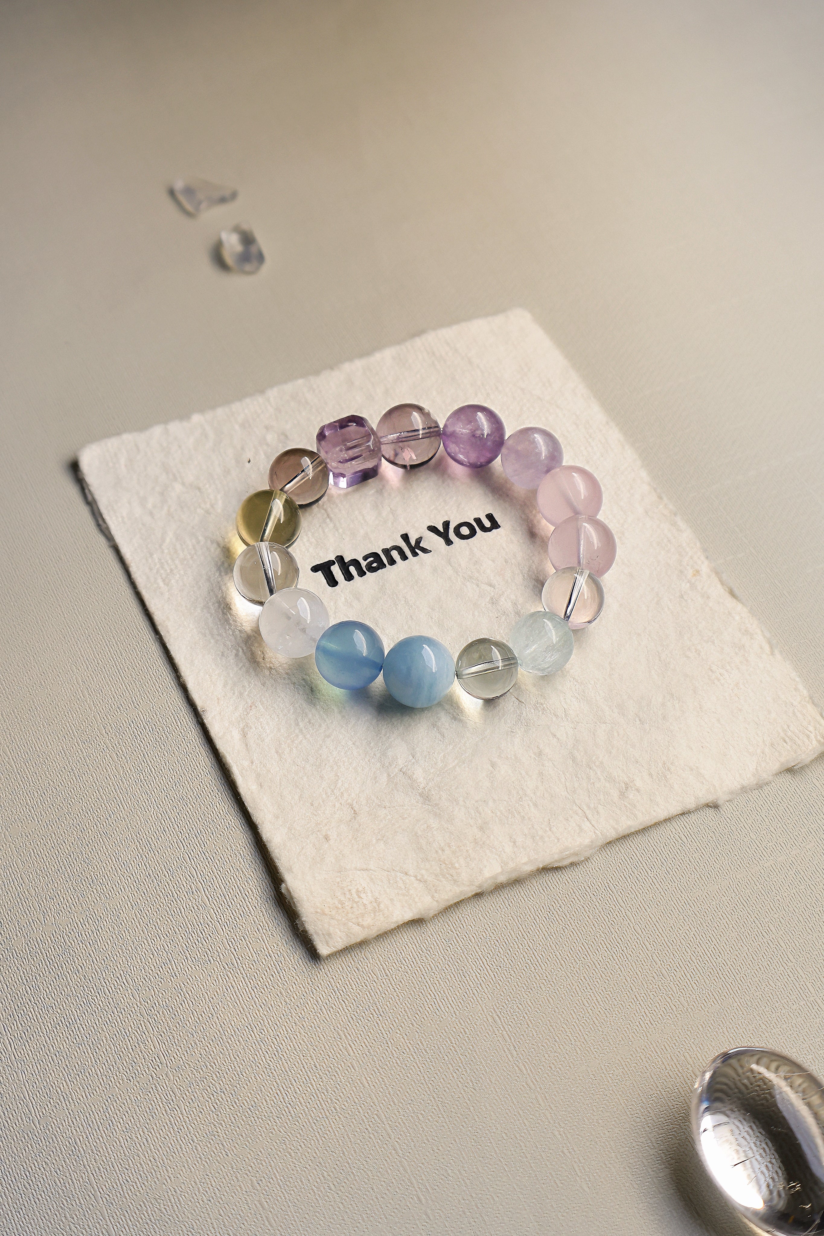 Macaron-Colored Multi-Gemstone Bracelet